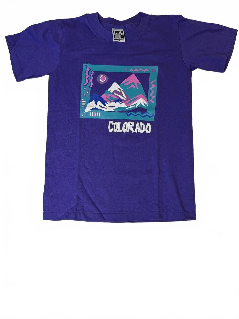 Vintage L.A. 77 For Kids Purple Colorado Graphic Tee  Medium